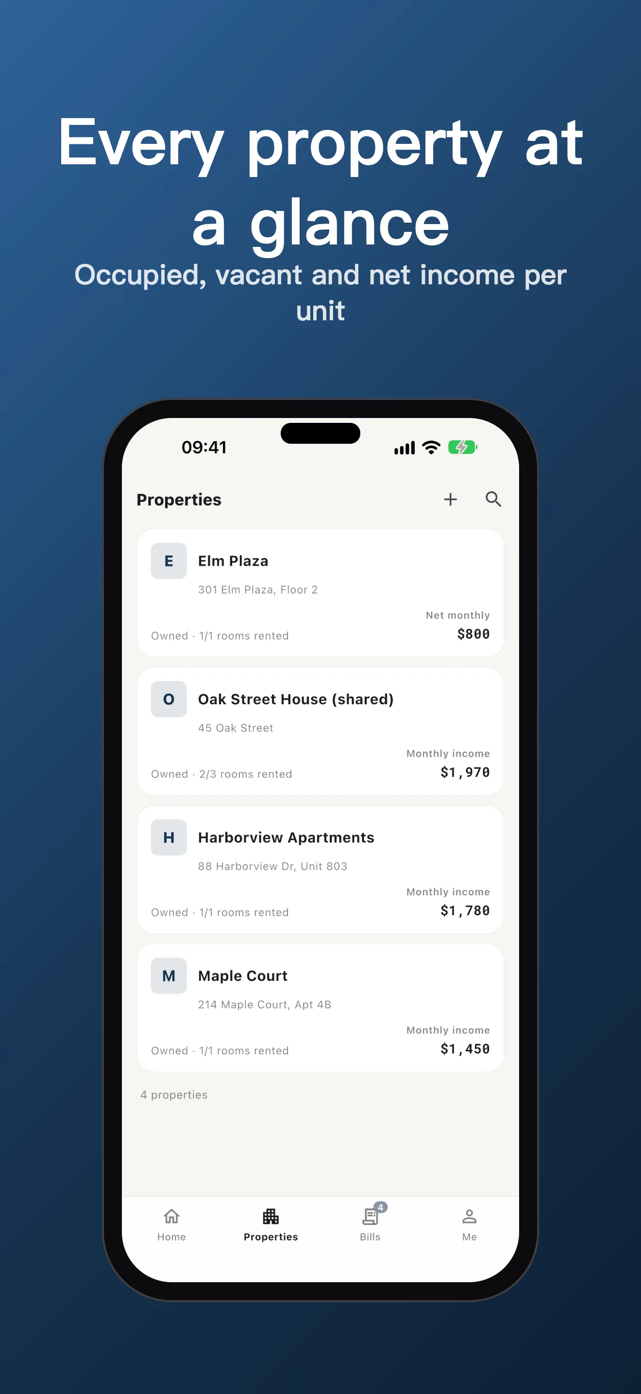 RentButler - Rent Tracker properties