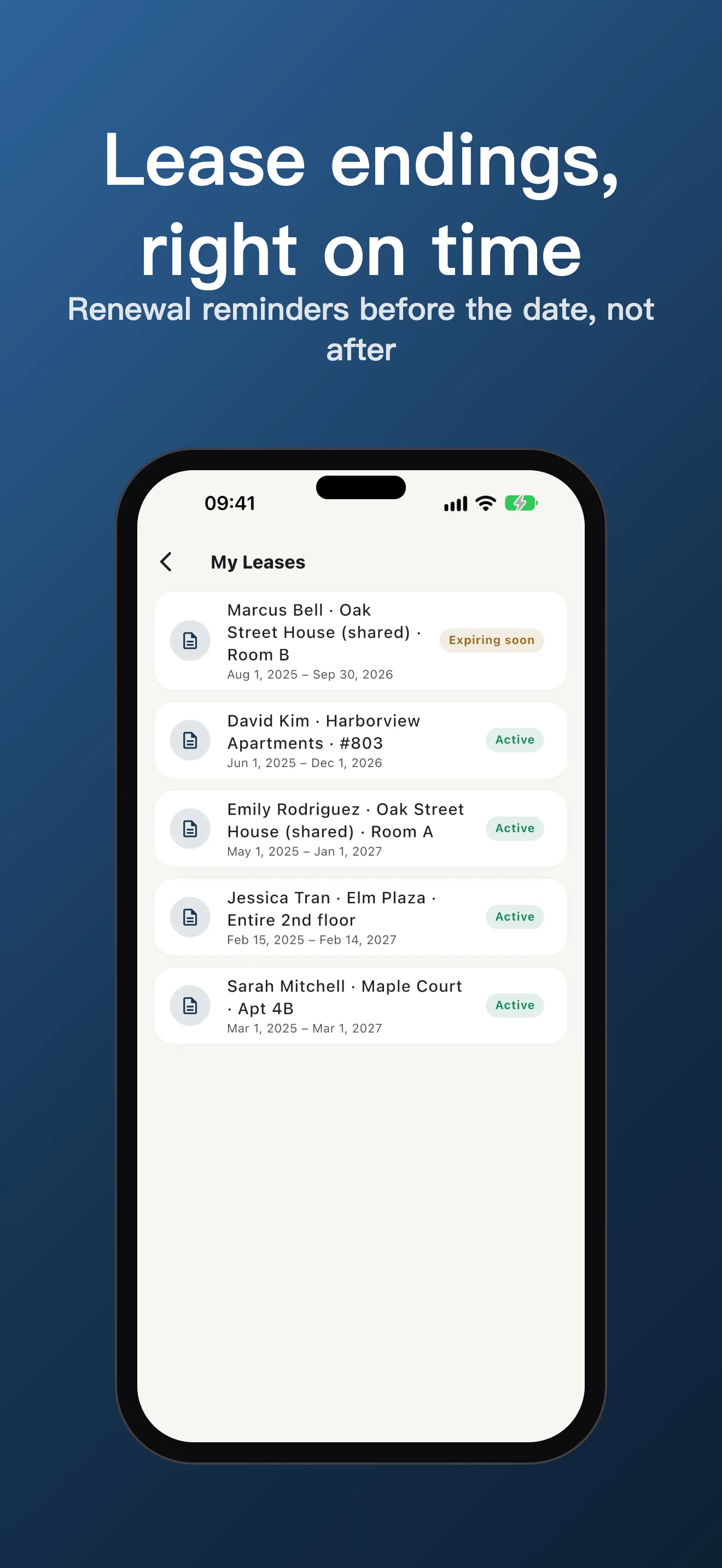 RentButler - Rent Tracker leases