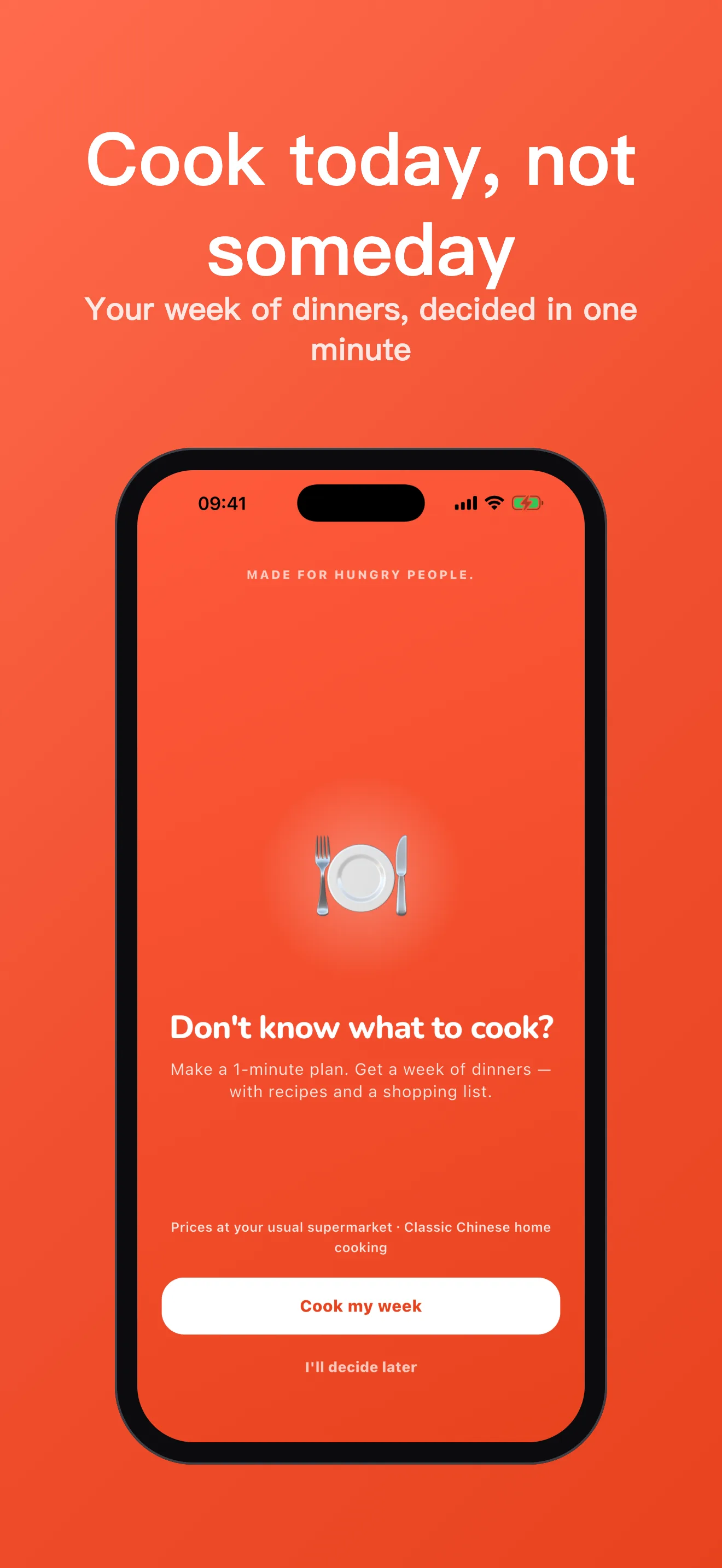 Cook Today welcome